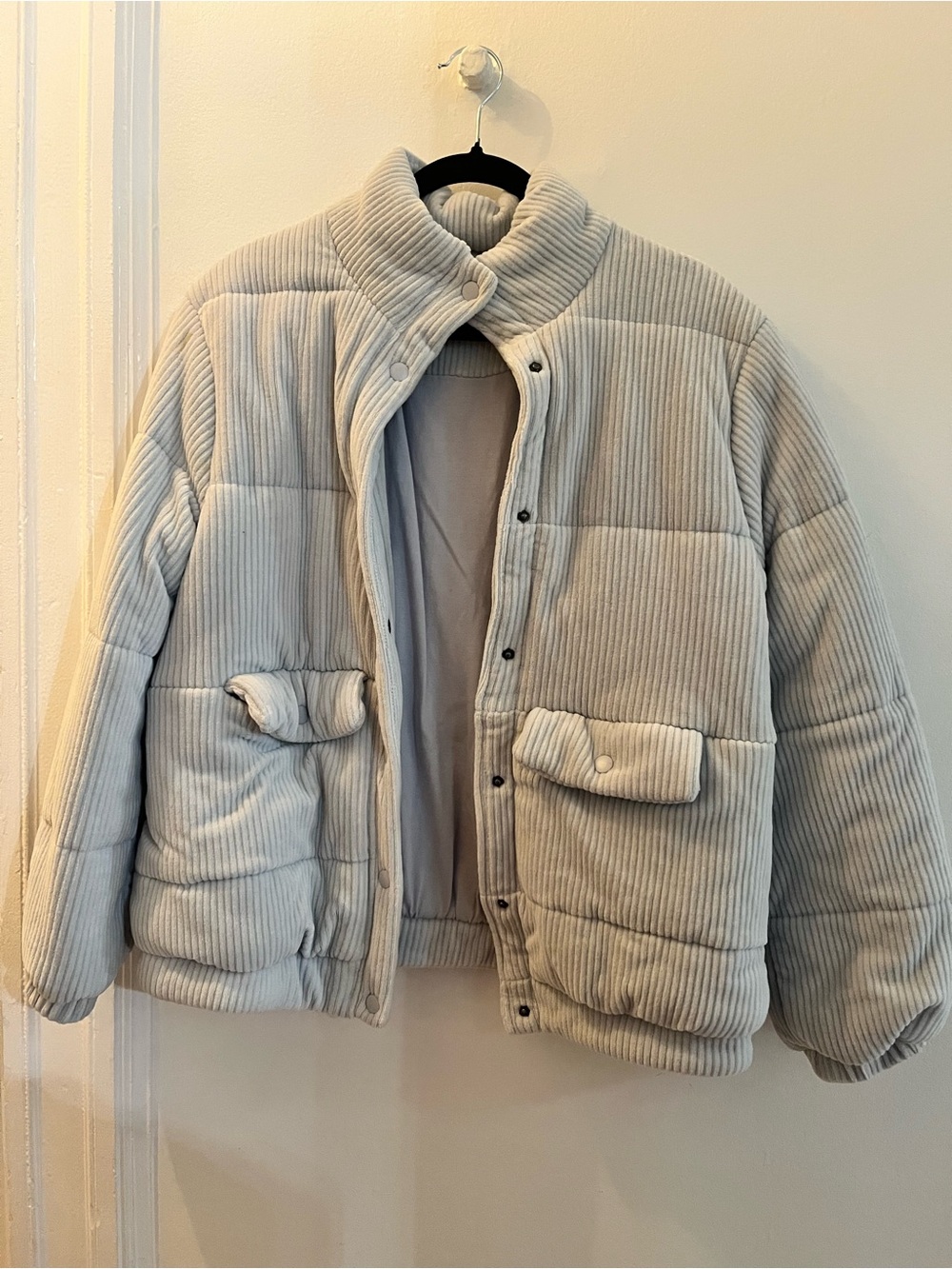Madewell light blue Corduroy Quilted Jacket
